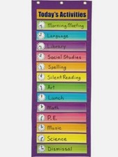 Pacon Dry-Erase Activity Pocket Chart 13" x 34" 20410 Classroom Teacher