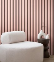 3D-Paneele Tapete Holzoptik Rosa Schwarz Vliestapete Holzpaneele MäDchenzimmer