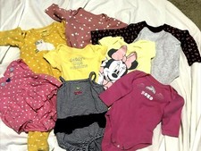Lot of 8 - Little Girls Summer Clothes, 8 One Piece sets PREOWNED 6 - 9 months