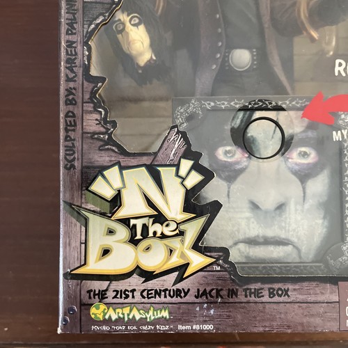Art Asylum Alice Cooper Jack In The Box Welcome To My Nightmare Music Box Opere - Foto 4 di 13