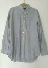 RALPH LAUREN Blake100 Cotton Men's Plaid Dress Shirt, Size L
