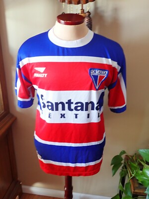 Football Soccer FC Fortaleza Home 2006 Penalty Jersey Santana Brazil #10 Sz L