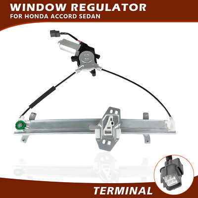 Power Window Regulator W/Motor Front Right For Honda Accord 03-07 72210SDAA02