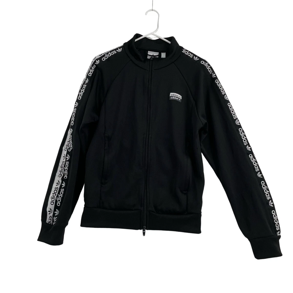Adidas Originals Men s Reveal Your Voice Taped Jacket Size S Black