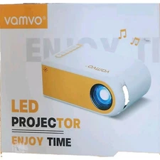 NEW VAMVO VF210 Mini Portable Projector 1920x1080 Large Screen Projector 