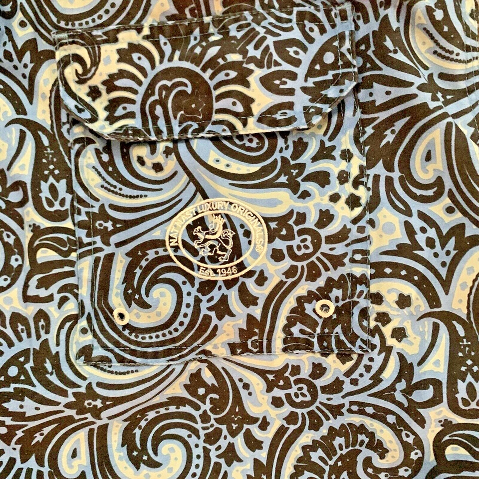 Bañador Nat Nast Forrado Azul Negro Floral Forrado Playa Piscina XL Foto 4 de 4