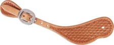 Martin Saddlery Basketweave Stamp Cowboy Spur Straps Large Natural