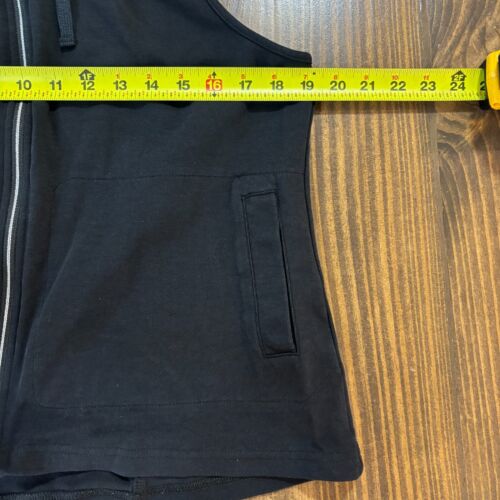 ASICS MotionDry Women’s Black Sleeveless Racerback Hoodie Size XL - Picture 2 of 6