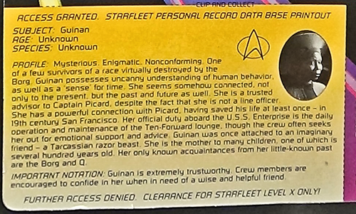 Guinan Spacecap or Card Star Trek Next Gen Playmates 93 MOC TNG Whoopi Goldberg - Picture 6 of 28