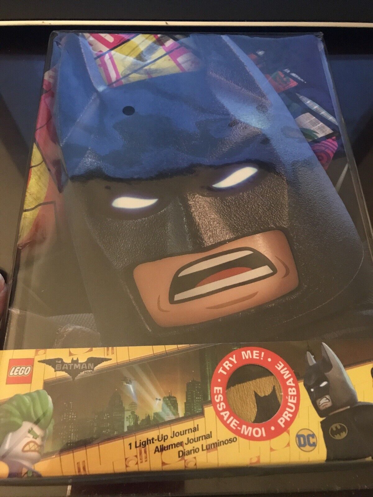 The LEGO The Batman Movie Batman Light Up Journal Lego Batman 