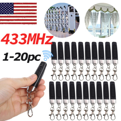 433MHZ Universal Garage Door Cloning Remote Control Opener Key Fob Portable Lot 