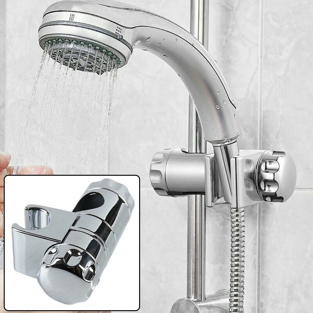Practical Shower Head Holder for Universal Use Adjustable Chrome