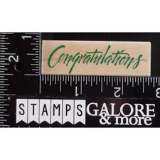 Hero Arts Rubber Stamps C1121 CONGRATULATIONS GREETING SAYING 244