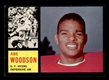 1962 Topps Football #161 Abe woodson EX+