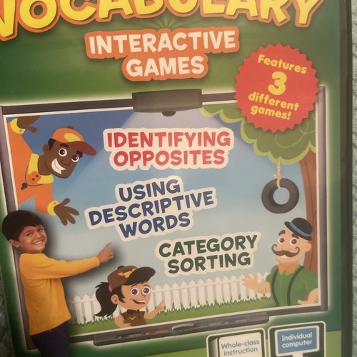 Lakeshore Language Vocabulary Interactive Games 3 Games Vocabulary PC Cd Rom - Picture 4 of 9