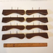 Reclaimed Vintage MAPLE Small Curved Wood Pieces LOT for Craft Projects etc
