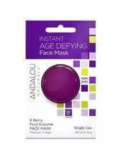 Andalou Naturals Instant Age Defying 8 Berry Fruit Enzyme Face Mask Pod, 0.28