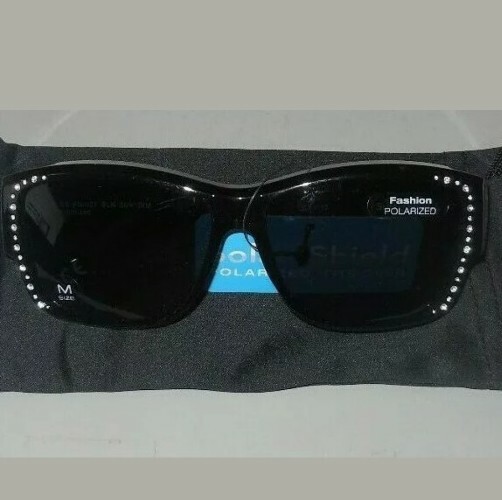 solar shield fits over sunglasses gray