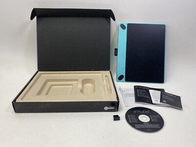 Wacom Intuos CTH-690/B1 Comic M Pen Tablet Blue w/ Box & Software READ