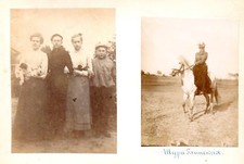 RUSSIA RUSSLAND MUNDEN PEOPLE 1904s TWO VINTAGE PHOTO 445