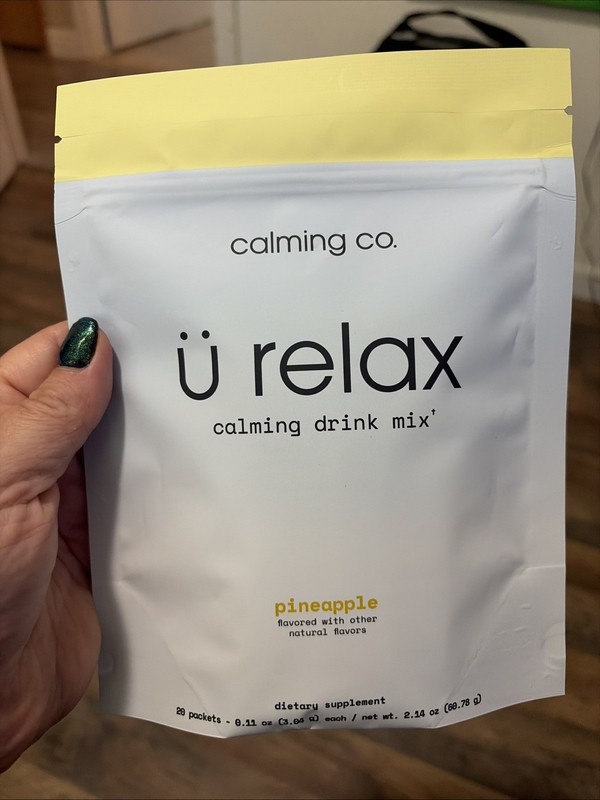 Calming Co U Relax Pineapple Calming Drink Mix Packs 20 Ct