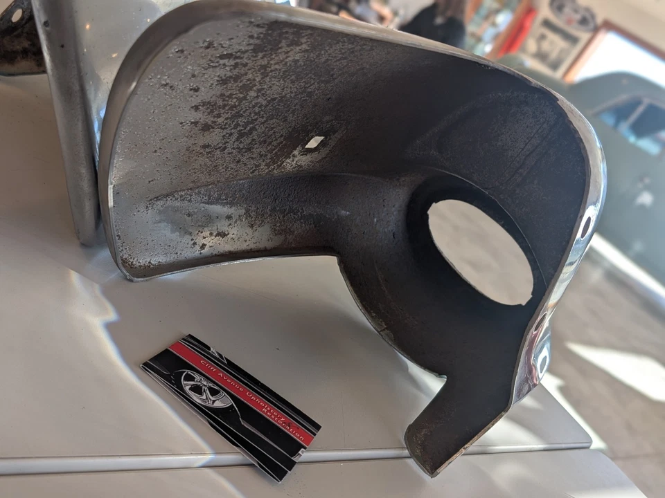 Chevy Bel Air 1957 cromo OEM LH y RH parachoques trasero extremo (par) Foto 4 de 4