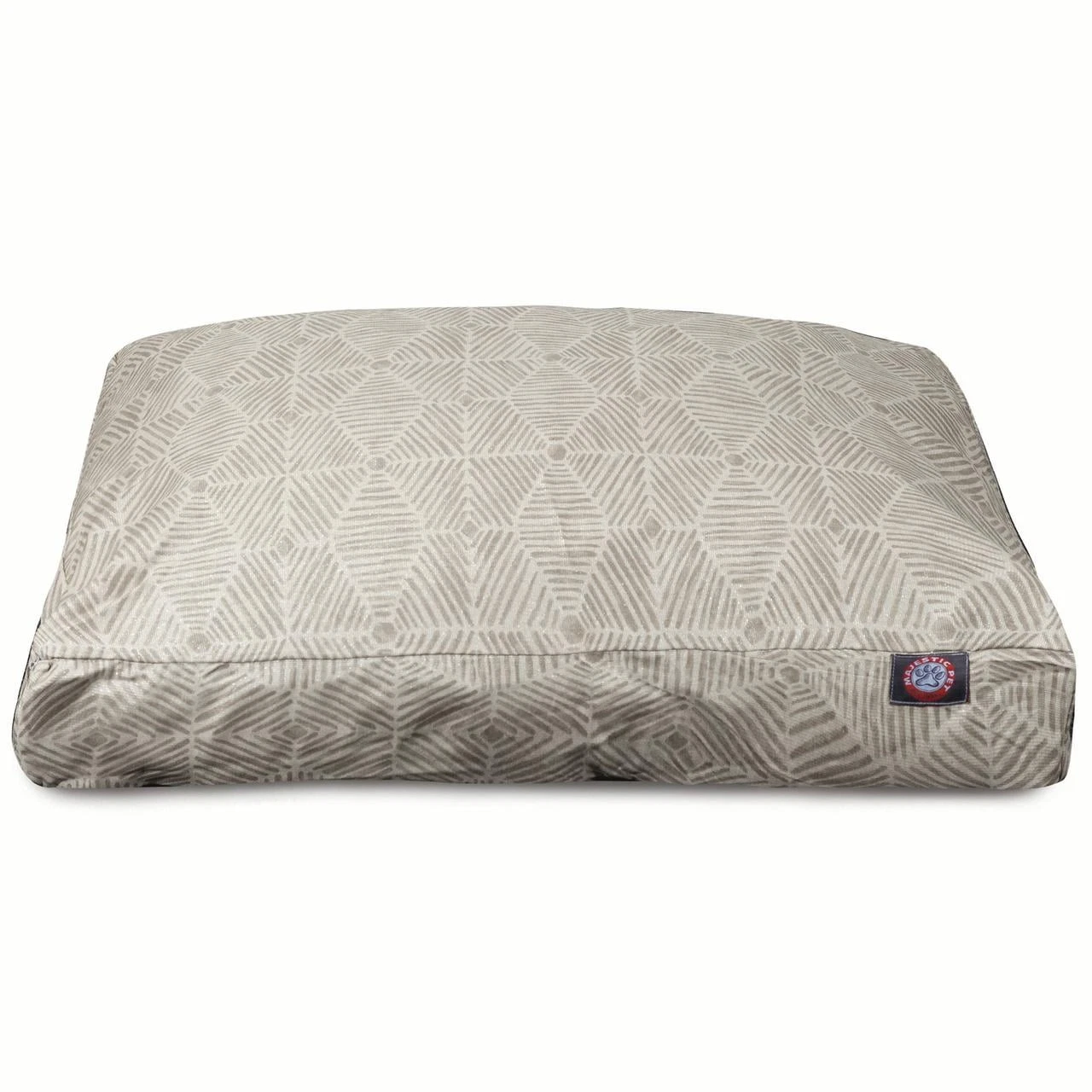 Charlie Rectangle Pet Bed For Dogs Removable Cover Beige Large