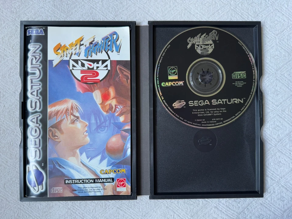 Street Fighter Alpha 2 Sega Saturn - UK PAL GC CIB - High Quality Packing - Image 4 of 4