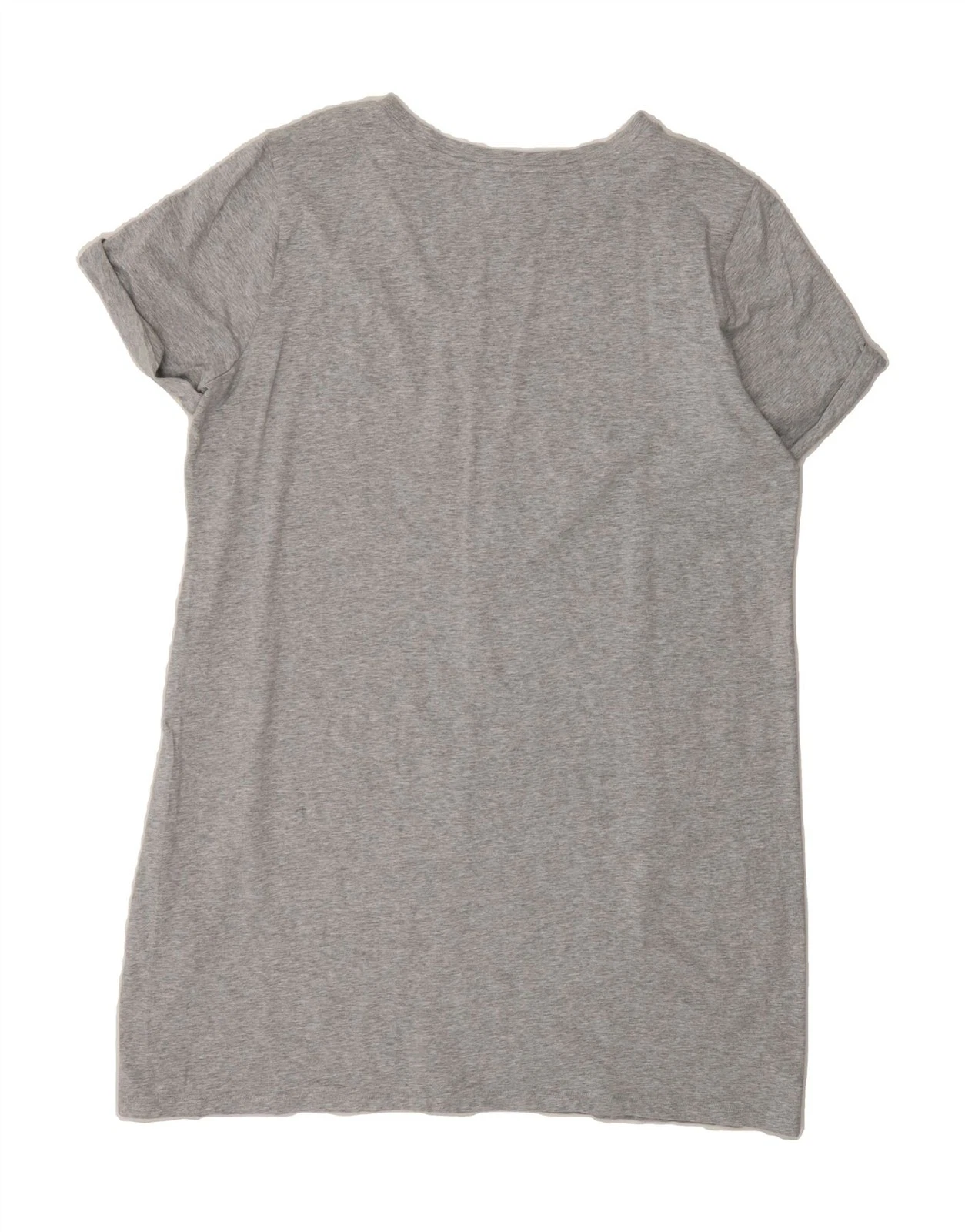 MICHAEL KORS Vestito T Shirt Donna Grafica UK 18 XL Grigio Cotone CV01