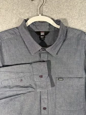 Vision Street Wear Cotton Chambray Denim Button Down XXL