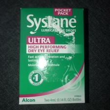 Systane Ultra Lubricant Eye Drops Twin Pack Two 4mL Each Exp 5/27