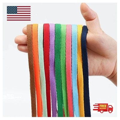 1 Pair Flat Shoelaces Replacement Shoe Laces for Sneakers Casual Sports Shoes