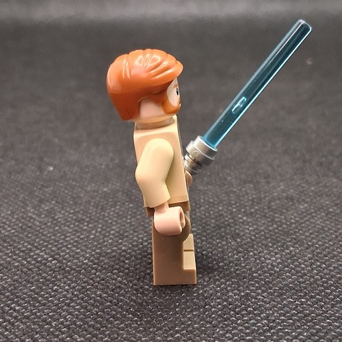 Lego Star Wars Minifigure Jedi Obi-Wan Kenobi (Dark Tan Legs) Lightsaber 9494 - Picture 4 of 4