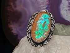 Triplet Opal Gemstone Metaphysical Jewelry Inspiration, Energy Amulet Ring 6.5