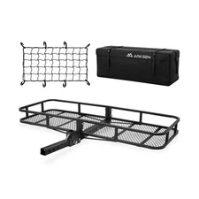 ARKSEN 60 x 23 x 5.5 Inch Folding Hitch Cargo Carrier with 600D PVC Waterproo...