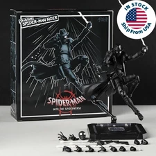 Spider-Man: Into The Spider-Verse Spider-Man Noir Action Figure Boxed (US STOCK)