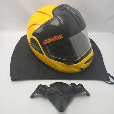 Ski-Doo Modular Bombardier Snowmobile Helmet XL Yellow 