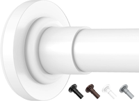 Gardinenstange Ohne Bohren, 48-119.4Cm Duschvorhangstange Teleskopstange Klemmst