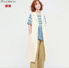 UNIQLO JW ANDERSON Linen Blend Label Dress M Off-White
