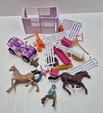 New Ray Horse Riding Rodeo Playset Cowgirls Female Girl w/ATV Pink Parts