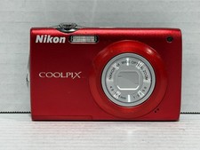 Nikon Coolpix S205 12.0 MP 4x Optical Zoom Red Compact Digital Camera Read Desc.