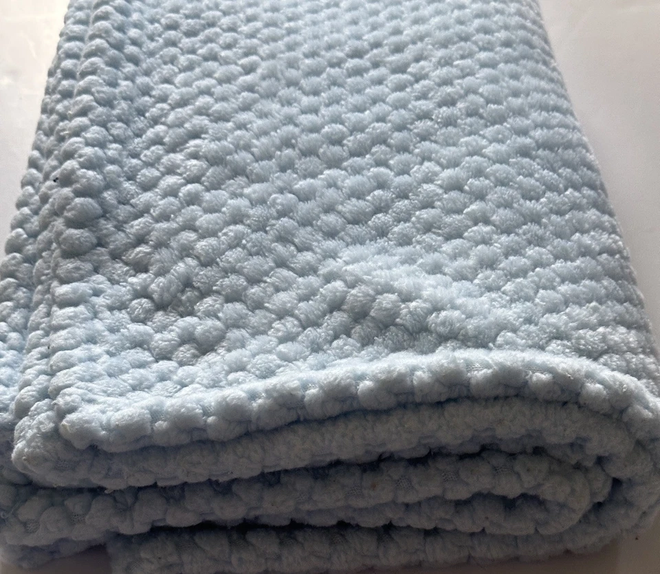 Disney Baby Monsters Inc Sully Mike Light Blue Baby Blanket Plush - Image 4 of 4