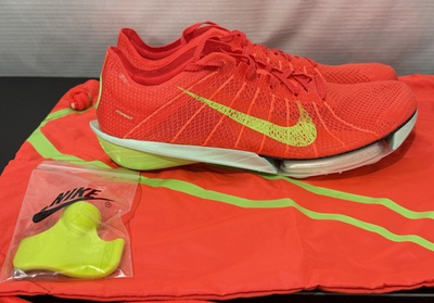 #ad Nike Air Zoom Victory 2 Bright Crimson Lime Track Spikes FD8411 600 Men#x27;s Size 9 $74.99