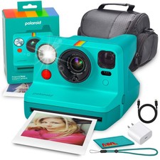 Polaroid Now Gen 3 Teal Instant Camera Bag Bundle
