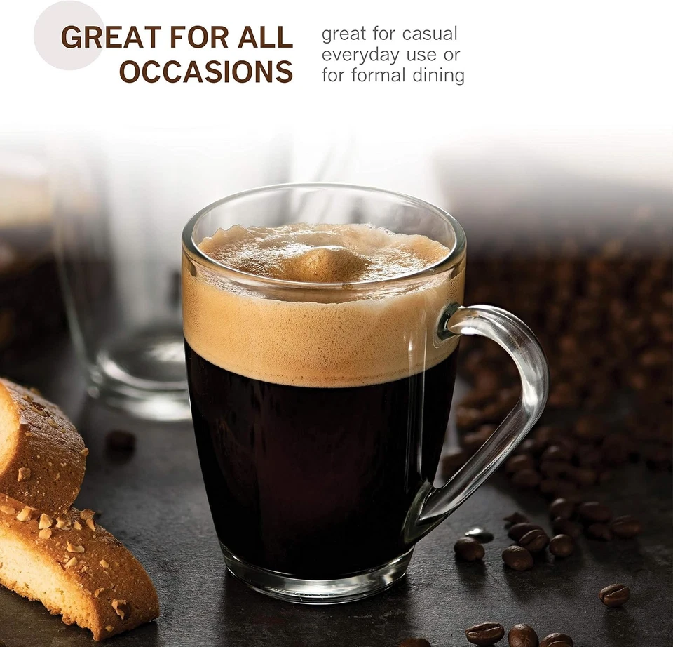 Juego de tazas de café de vidrio Bormioli Rocco I0004255 - Paquete de 6 (caja abierta) Foto 4 de 4