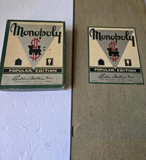 Vintage Parker Brothers Monopoly Popular Edition Number 8 w/ Board