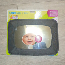 Brica Baby In-Sight Rear-Facing Baby Car Mirror, Gray for Infant/Toddler