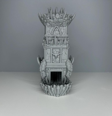 3D-gedruckter Würfelturm ''Orc'' für Rollenspiel und Tabletop zum selber bemalen 