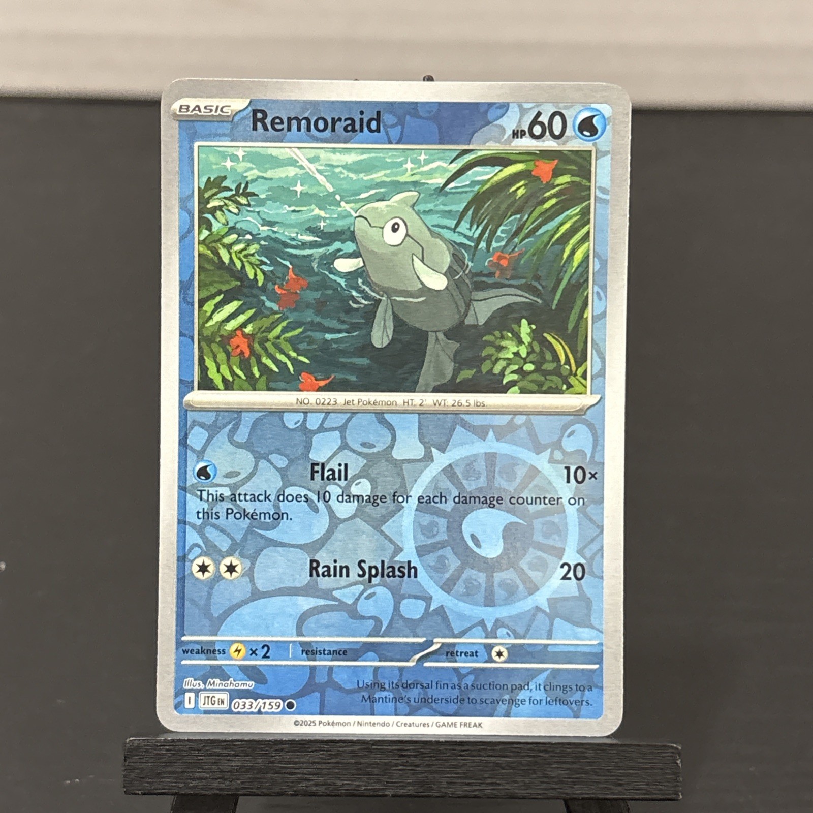 Pokemon Remoraid 033/159 Reverse Holo Journey Together NM