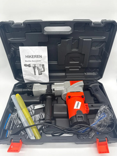 1400W Electric Demolition Jack Hammer Concrete Breaker Kit w Chisels Case 901